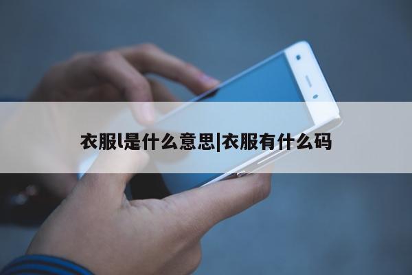 衣服l是什么意思|衣服有什么码