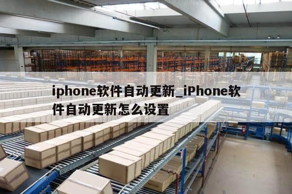 iphone软件自动更新_iPhone软件自动更新怎么设置