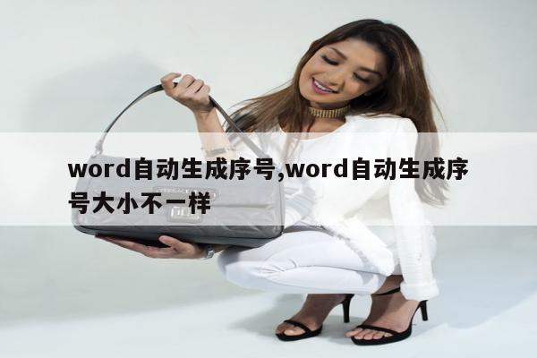 word自动生成序号,word自动生成序号大小不一样